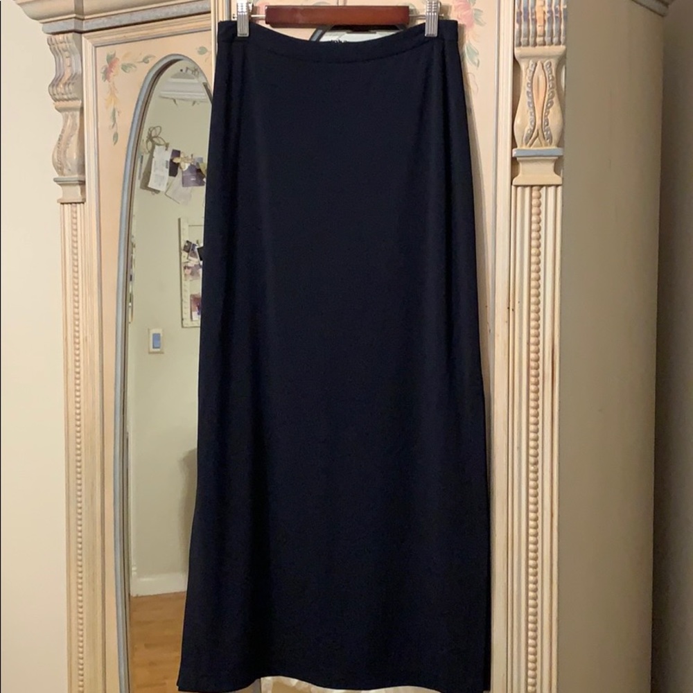 Elegant Long Skirt Navy Blue
